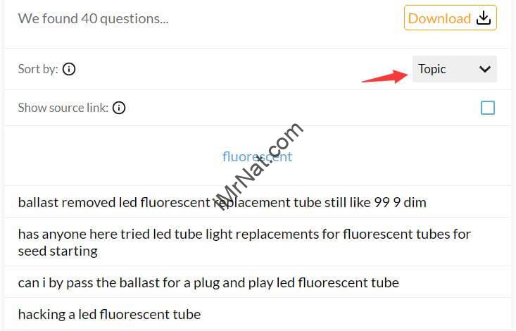 LED tube questiondb topic