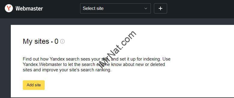 add site yandex
