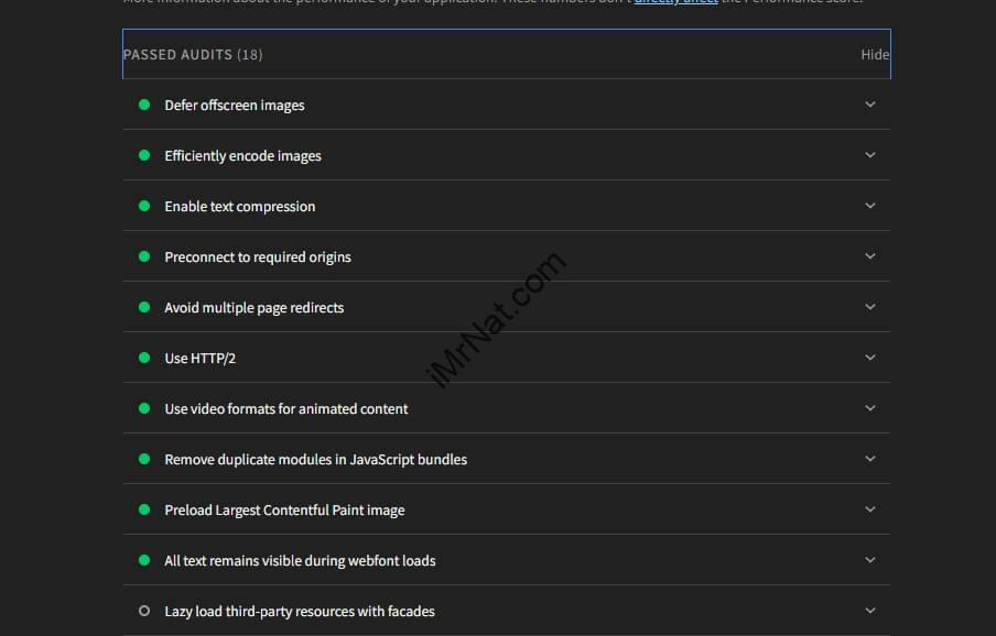 lighthouse passed audits of imrnat