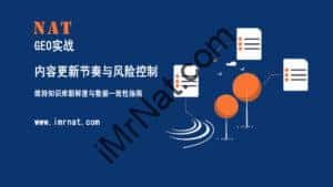 GEO Content update schedule